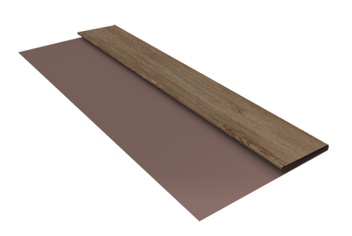 Планка стартовая Блок-Хаус new Grand Line 0,45 Print Elite White Wood TwinColor (2м)