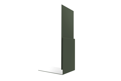 Планка приемная оконная Grand Line 0,5 Satin Matt TX RAL 6020 хромовая зелень (3м)