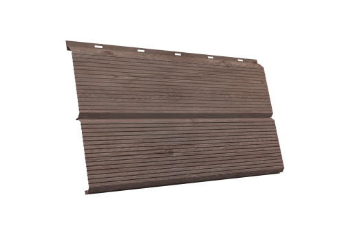 ЭкоБрус 0,345 Gofr Grand Line 0,45 Print Elite White Wood TwinColor