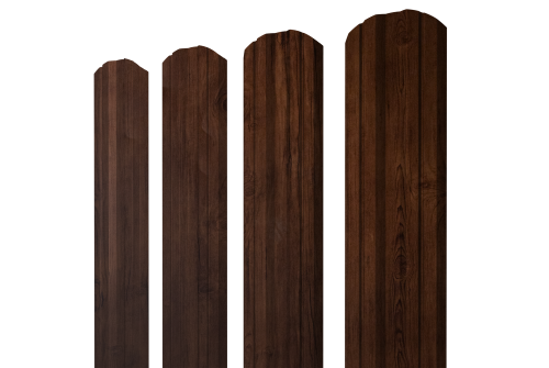 Штакетник Twin фигурный Grand Line 0,4 Print Premium Cherry Wood Fresh TwinColor