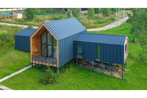 Кликфальц Grand Line 0,5 Satin Matt с пленкой на замках RAL 7024 мокрый асфальт