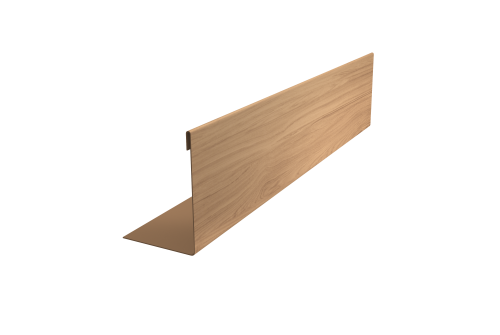 Нащельник 25х35 для забора жалюзи к ламели 125 Texas Grand Line 0,45 Print Elite Honey Wood TwinColor (L1,8)