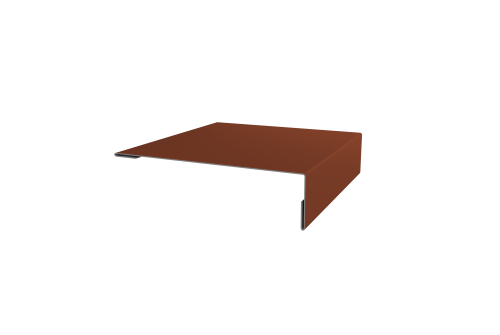 Планка мансардная Grand Line 0,5 Satin с пленкой RAL 8004 терракота (2м)