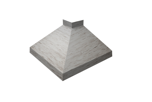 Угол отлива внешний 100 Grand Line 0,45 Print Elite с пленкой Snow Wood TwinColor