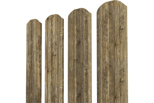 Штакетник Twin XL фигурный Grand Line 0,45 Print Elite Nordic Wood TwinColor