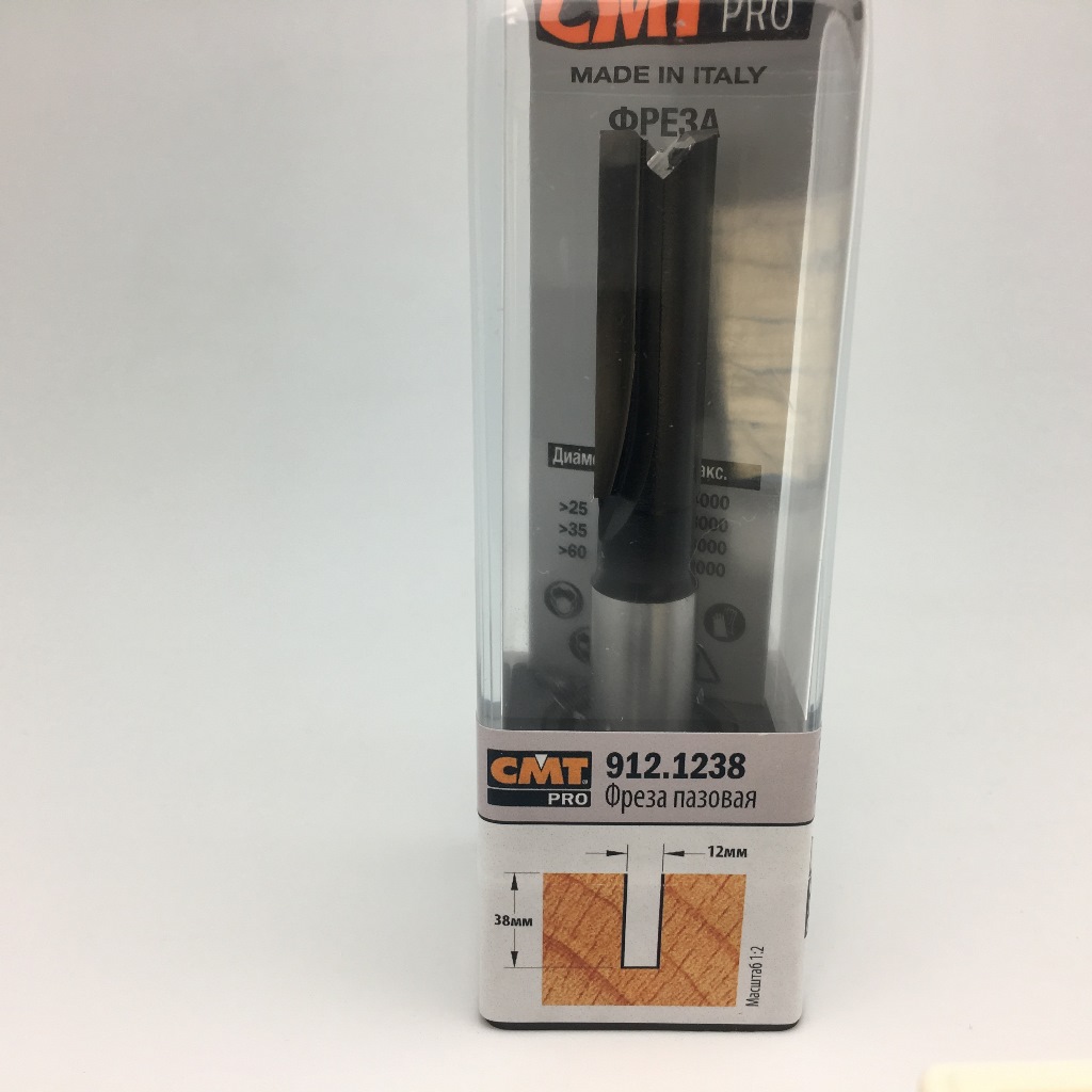 Фреза пазовая CMT 12х38х95 мм, S 12 мм