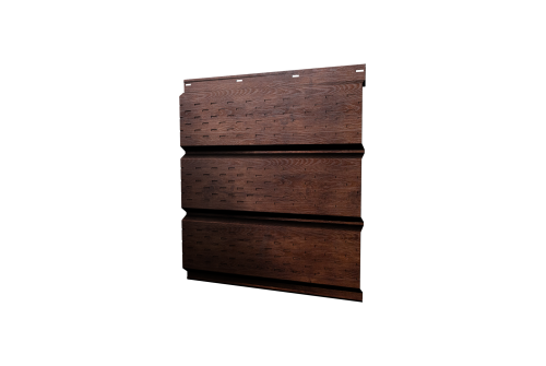 Софит металлический Классик Grand Line полная перфорация 0,45 Print Premium с пленкой Cherry Wood Fresh TwinColor