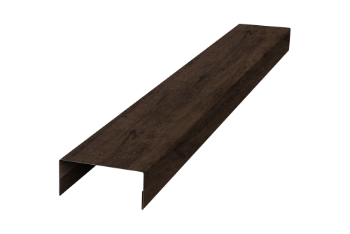 Крышка 30х15 для забора жалюзи Texas Grand Line 0,45 Print-Double Premium Antique Wood (3м)