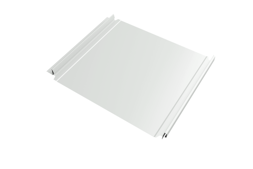 Кликфальц Double Pro Grand Line 0,5 Satin с пленкой на замках RAL 9003 сигнальный белый