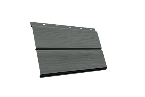 ЭкоБрус new 3D Grand Line 0,45 PE с пленкой RAL 7005 мышино-серый