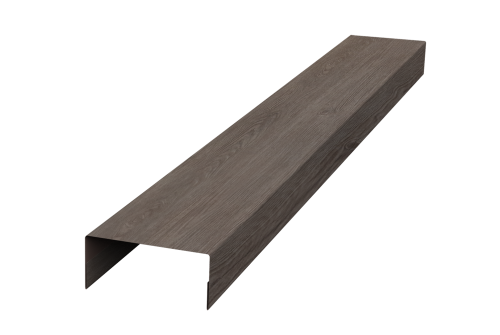 Крышка 45х20 для забора жалюзи Texas Grand Line 0,45 Print Elite White Wood TwinColor (2м)