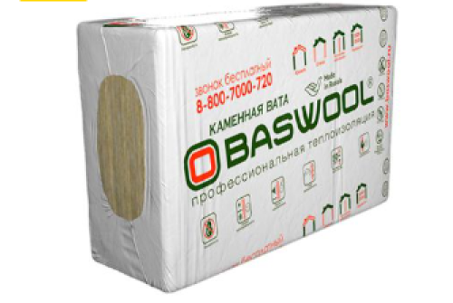 Плиты теплоизоляционные Baswool Фасад 140 1200х600х50 (0,216м3)