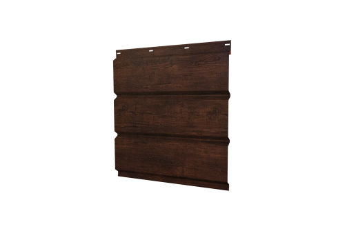 Софит металлический Классик Grand Line без перфорации 0,45 Print Premium с пленкой Cherry Wood Dark FTC