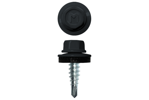 Саморез по металлу Daxmer 4,8х19 RAL 7016 (250) сверло №2