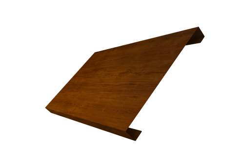 Ламель лицевая 200 забора жалюзи Texas Grand Line 0,45 Print-Double Premium Golden Wood Intense F