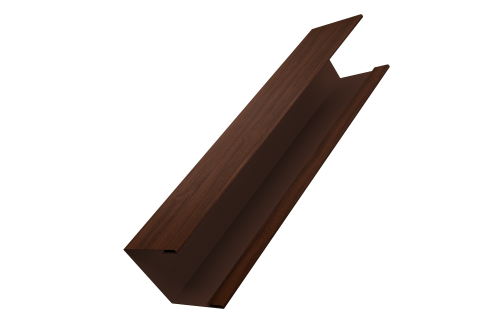 Крышка для забора жалюзи Milan Slim Grand Line 0,45 Print Elite Choco Wood TwinColor (3м)