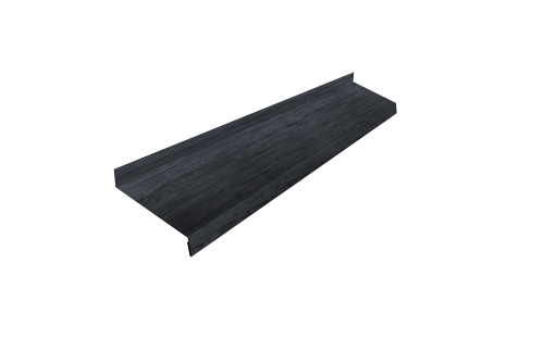 Отлив простой 100 Grand Line 0,45 Print Premium Grey Wood TwinColor (3м)