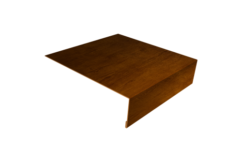 Планка околооконная простая 200х75 Grand Line 0,45 Print Premium Golden Wood Intense FTC (2м)