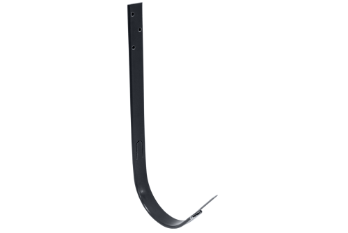 Крюк длинный GL PU 150 мм RAL 7024 мокрый асфальт