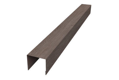 Стойка боковая крепежная для забора жалюзи Palermo Grand Line 0,45 Print Elite White Wood TwinColor (3м)