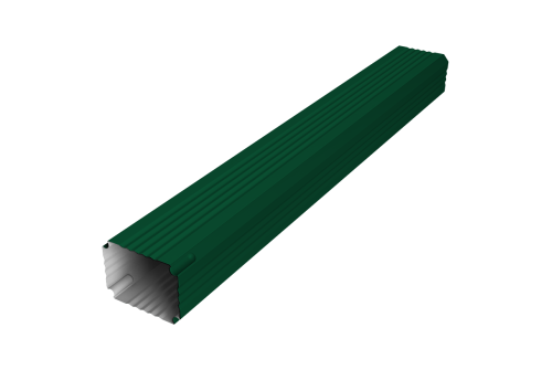 Труба гофрированная Vortex Lite Matt 76х102х1000мм RAL 6005 зеленый мох