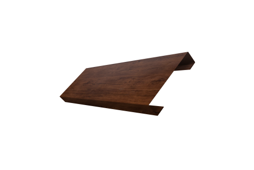 Ламель лицевая 100 забора жалюзи Texas Grand Line 0,45 Print-Double Premium Cherry Wood Dark F