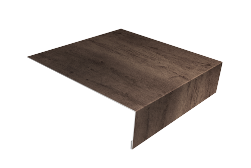 Планка лобовая/околооконная простая 190х50 Grand Line 0,45 Print Premium Almond Wood Fresh (2м)