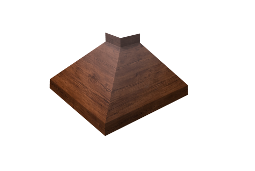 Угол отлива внешний 100 Grand Line 0,4 Print Premium с пленкой Cherry Wood Fresh TwinColor