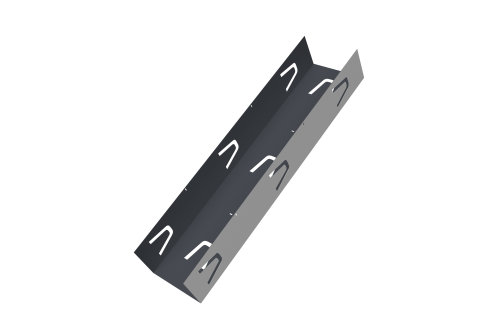 Крепежный вкладыш для забора жалюзи Tokyo Grand Line 0,5 Satin RAL 7024 мокрый асфальт (2м)
