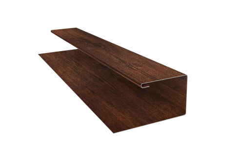 Планка П-образная Блок-Хаус new Grand Line 0,45 Print-Double Premium Cherry Wood Dark F (3м)