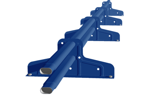 Снегозадержатель Стандарт Т4 d 40х20 RAL 5005 (3м)