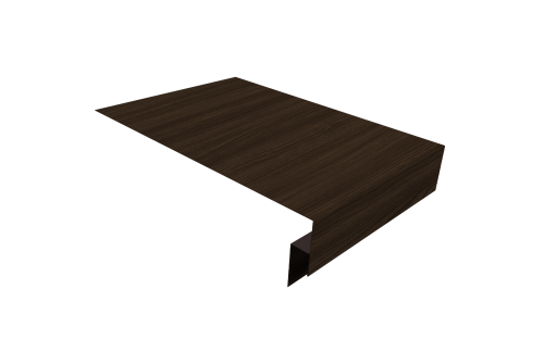 Планка околооконная сложная 300х50х18 (j-фаска) Grand Line 0,45 Print Elite Coffee Wood TwinColor (2м)