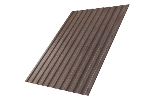 Профнастил С8A v02 Grand Line 0,45 Print Elite с пленкой White Wood TwinColor