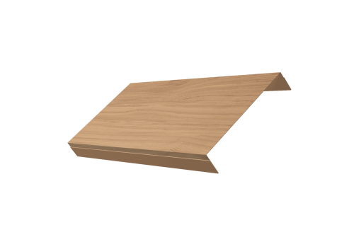 Ламель обратная 150 забора жалюзи Texas Grand Line 0,45 Print Elite Honey Wood TwinColor