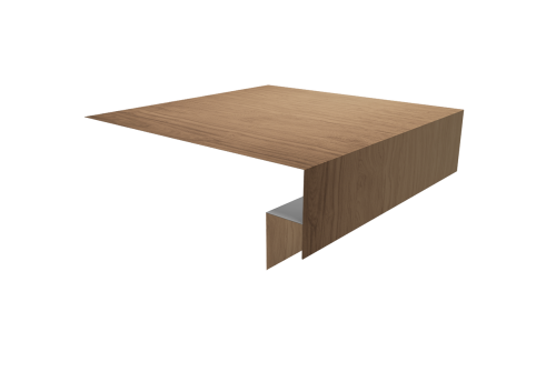 Планка околооконная сложная Экобрус Grand Line 250х50х25 0,45 Print Elite Honey Wood TwinColor (3м)