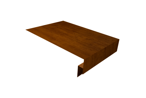 Планка околооконная сложная 250х50х12 (j-фаска) Grand Line 0,4 Print Premium Golden Wood Intense FTC (3м)
