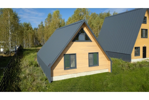 Кликфальц Pro Gofr Grand Line 0,45 Drap TX с пленкой на замках RAL 7024 мокрый асфальт