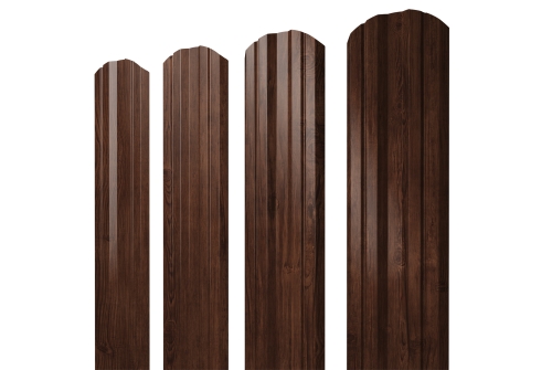 Штакетник Twin фигурный Grand Line 0,45 Print Elite Cherry Wood TwinColor
