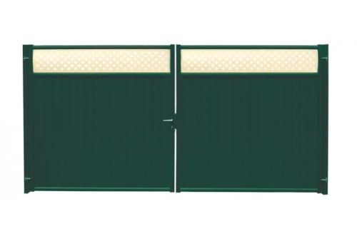 Ворота Estet Plus 2,4х3,6 RAL 6005/1014