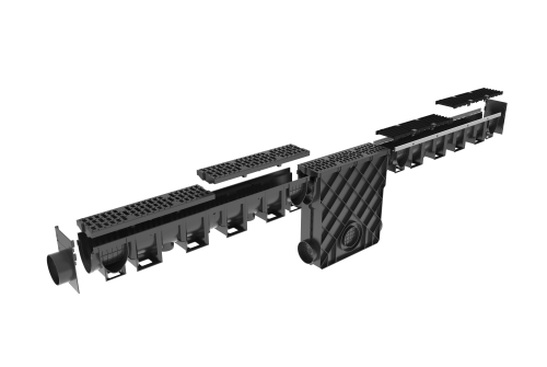 Пескоуловитель Gidrolica VS LINE DN100 14.50, SB 6,5/21 пластиковый с корзиной (3100)