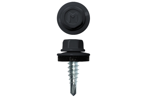 Саморез по металлу Daxmer  4,8х19 RAL 7024 (5000) сверло №2