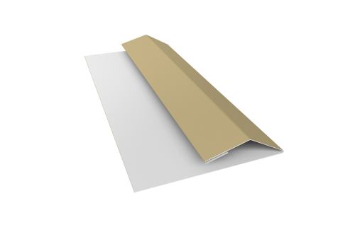 Планка финишная Блок-Хаус new Grand Line 0,45 PE с пленкой RAL 1014 слоновая кость (2м)