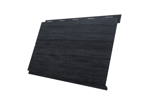 Софит металлический Вертикаль 0,2 line Grand Line 0,45 Print Premium с пленкой Grey Wood TwinColor