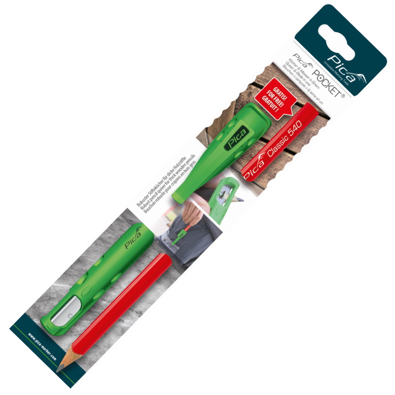 Держатель-точилка Pica Pocket и карандаш 505/01
