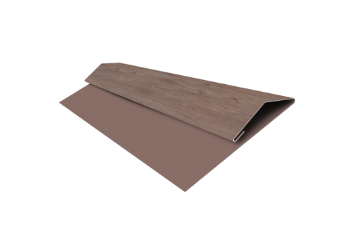 Планка стартово-финишная Экобрус Grand Line 0,45 Print Elite White Wood TwinColor (2м)