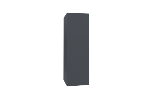 Кожух прямой д640/ш340/в700 0,5 Satin с пленкой RAL 7024 мокрый асфальт
