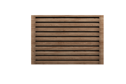 Ламель забора жалюзи Milan new Grand Line 0,45 Print Elite с пленкой White Wood TwinColor