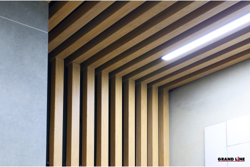 Кубообразная рейка GL Ш50/В50 Honey Wood Al 0,4 L=3м
