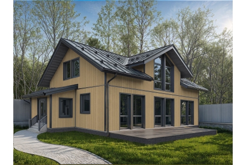 Сайдинг Double-брус Grand Line Tundra клен (3,0м)