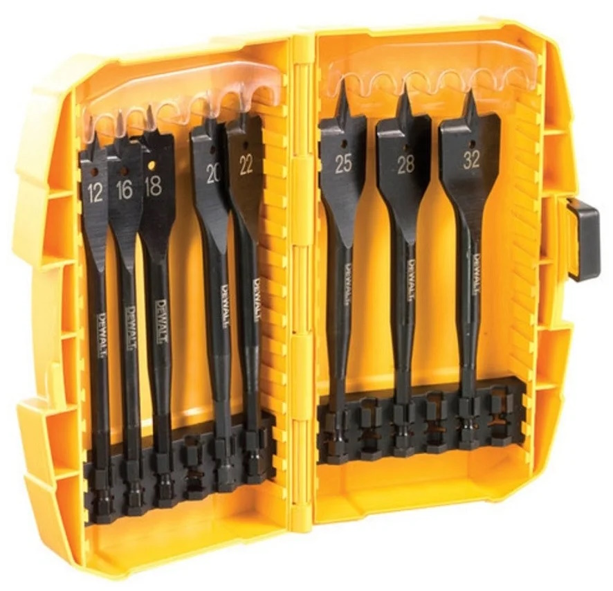 Набор перьевых свёрл по дереву DeWalt Impact (9 шт)